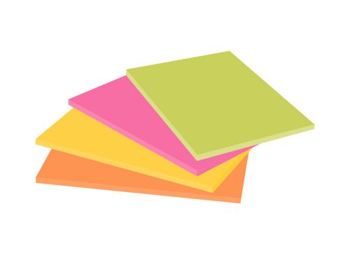Bloco de notas adesivas post-it super sticky 149x98 mm com 45 folhas pack de 4 unidades cores neon , Post-it , 63075 , 0051131849686